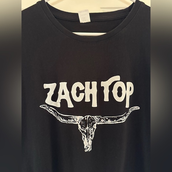 Zach Top Country Band Tee in Black Graphic Skull Unisex L - Picture 4 of 6